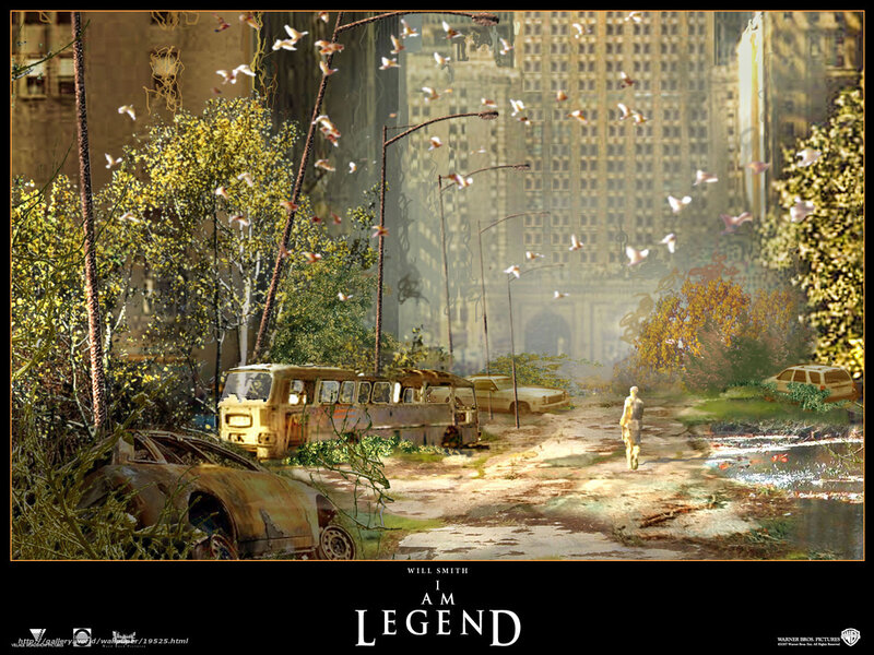 Person Walking Through Ruins — Brown, Post-apocalyptic