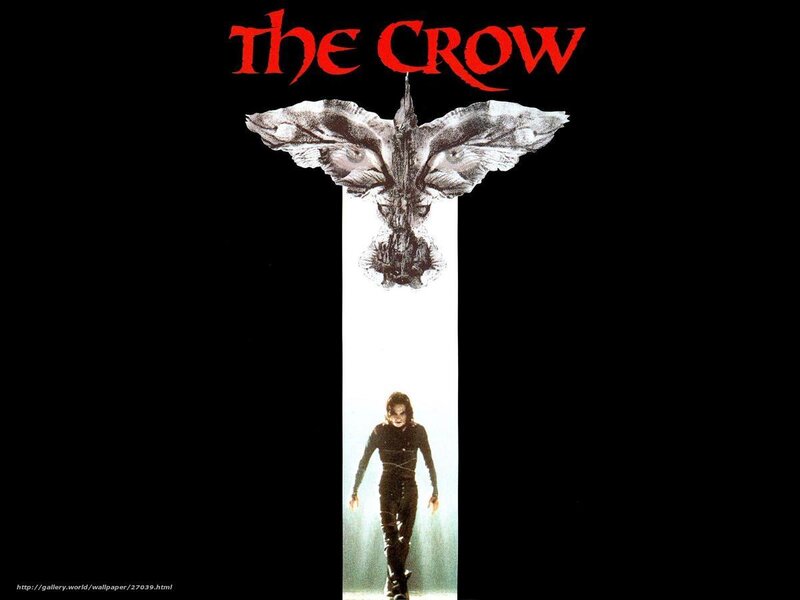Person Walking under Crow