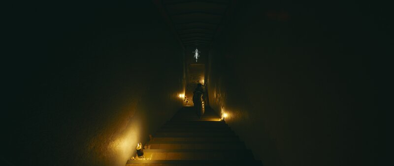 Person Walking Up Stairs — Black