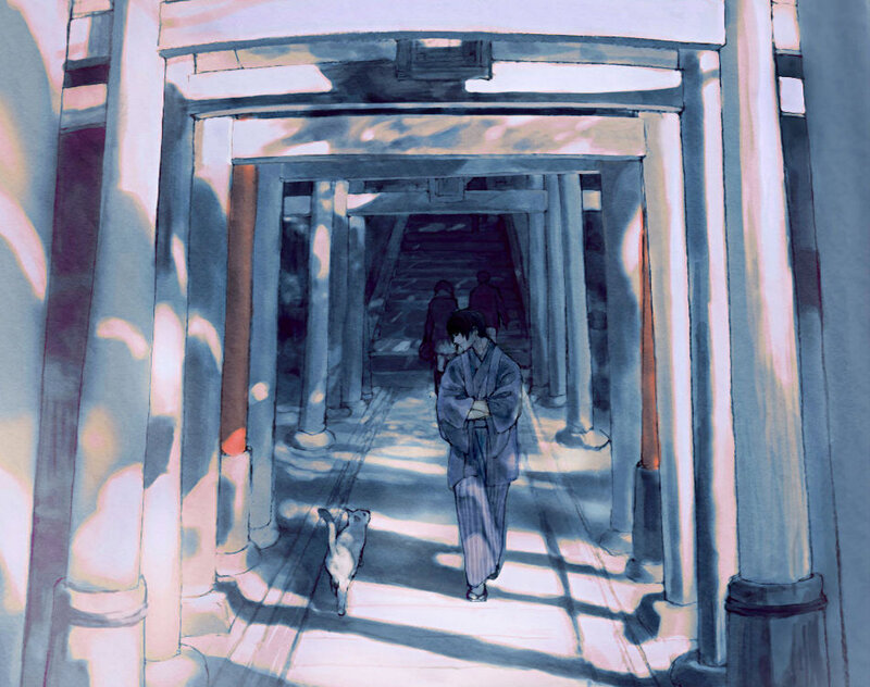 Person Walking with Dog