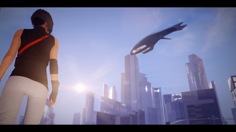 Person Watching a Flying Vehicle