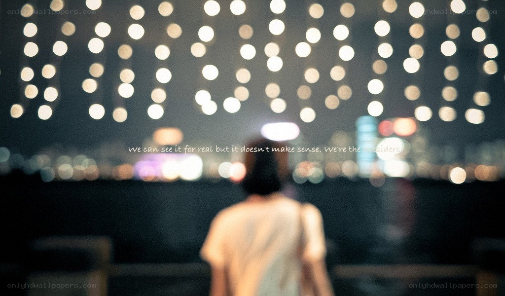 person watching city lights