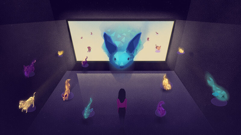 Person Watching Digital Art