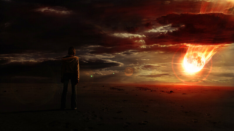 Person Watching Meteor