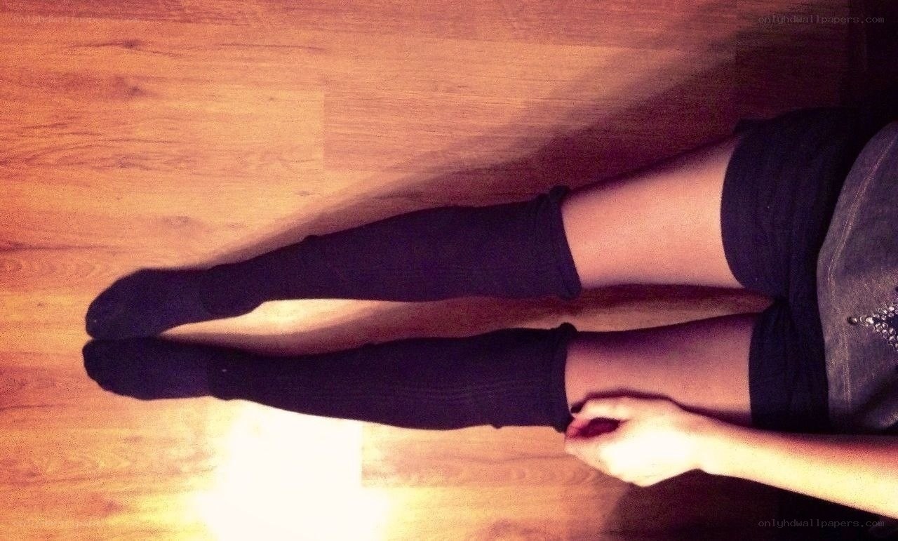 person wearing black socks