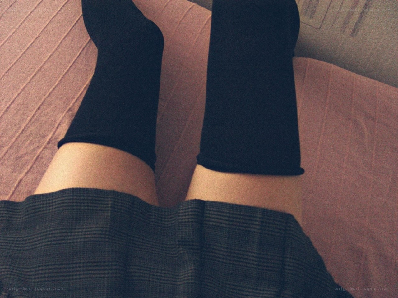 person wearing black socks