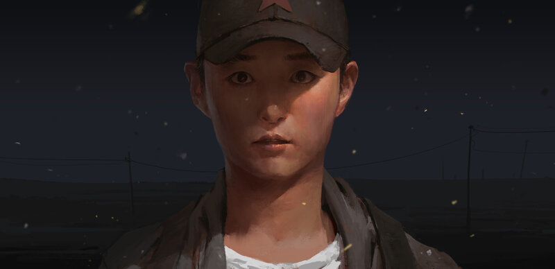 Person Wearing Cap — Gray