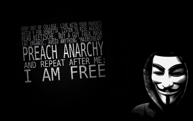 Person Wearing Guy Fawkes Mask — Black, Dramatic, Night, Digital Art