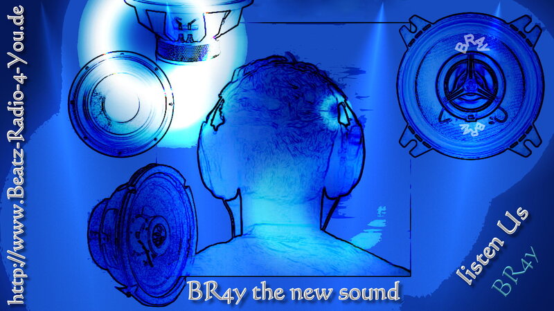 Person Wearing Headphones — Blue