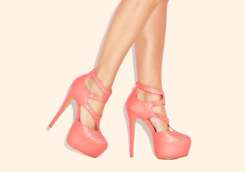 Person Wearing High Heels — Pink