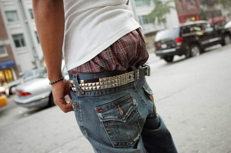 Person Wearing Jeans — Blue, Urban