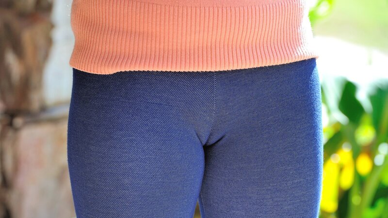person wearing leggings