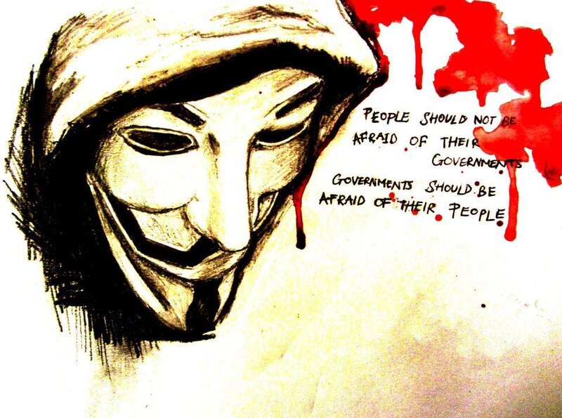 Person Wearing Mask — Black, Dramatic, Illustration, Blood Splatter