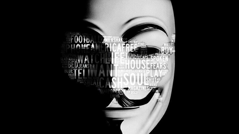 Person Wearing Mask — Black, Dramatic, Illustration, Text Collage