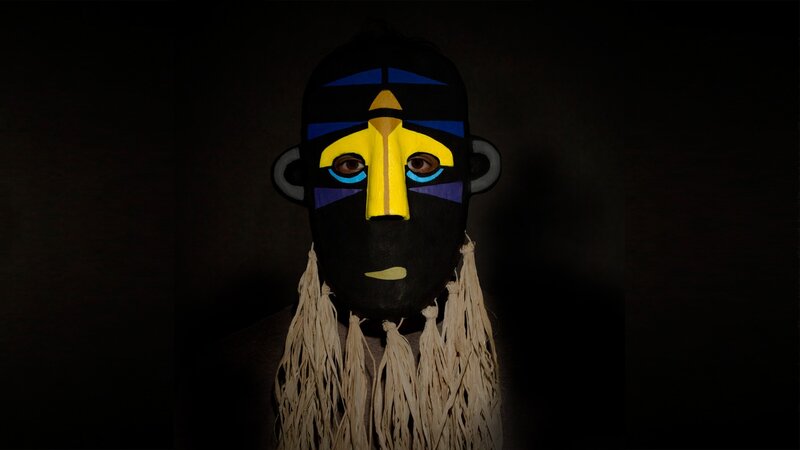 Person Wearing Painted Mask