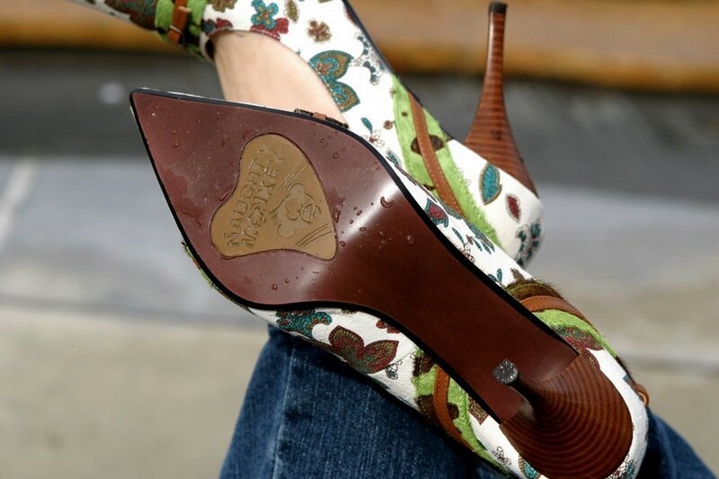 Person Wearing Patterned Heels
