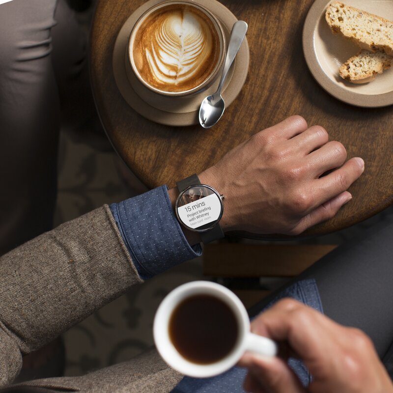 Person Wearing Smartwatch — Brown
