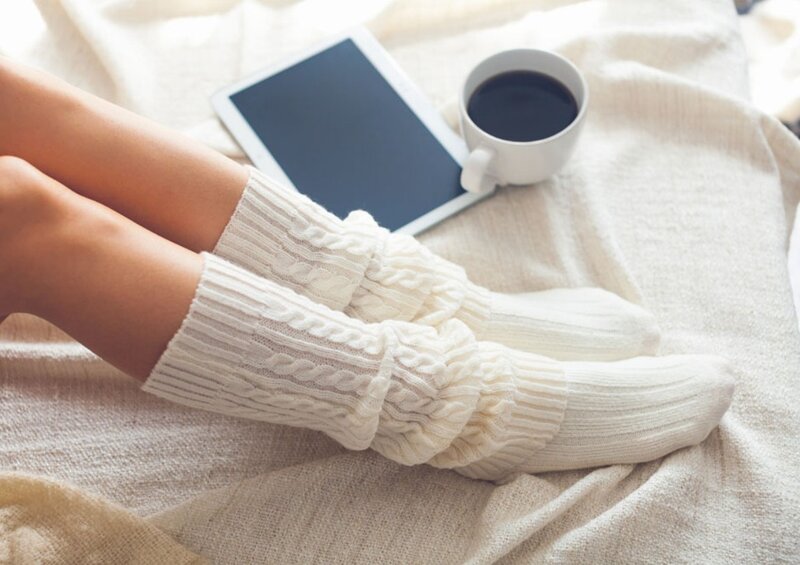 Person Wearing Socks