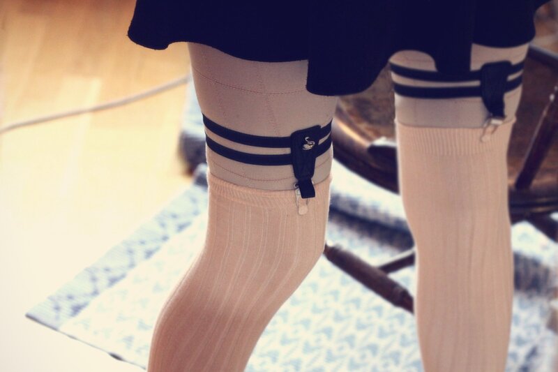 person wearing stockings