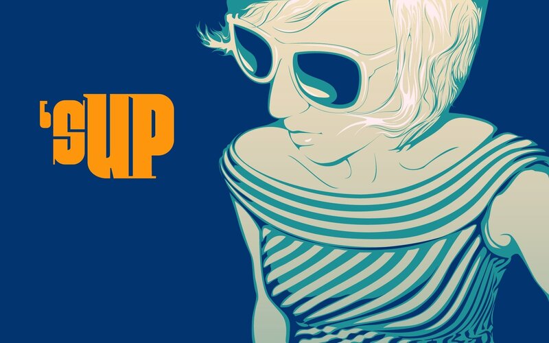 Person Wearing Sunglasses — Blue, Cool