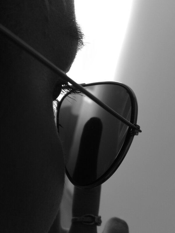 person wearing sunglasses
