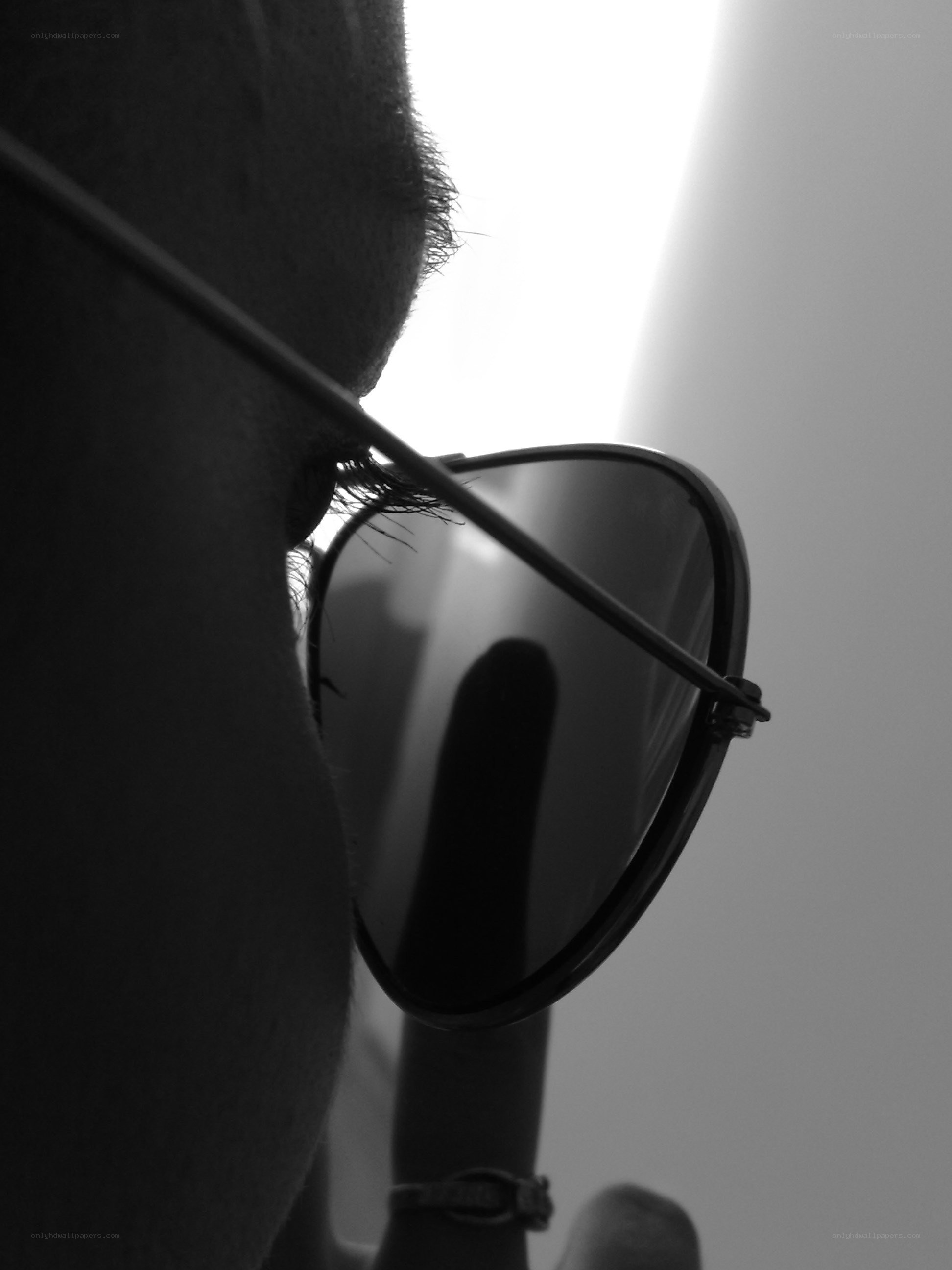 person wearing sunglasses