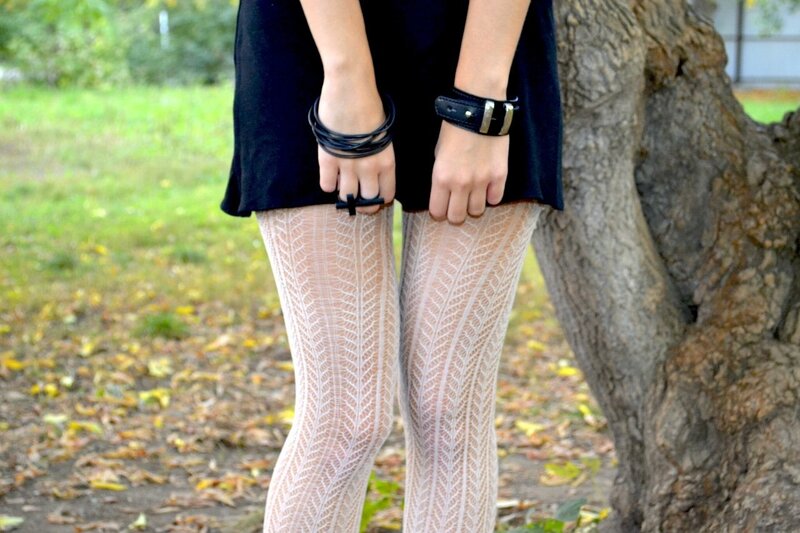 Person Wearing Tights — Black