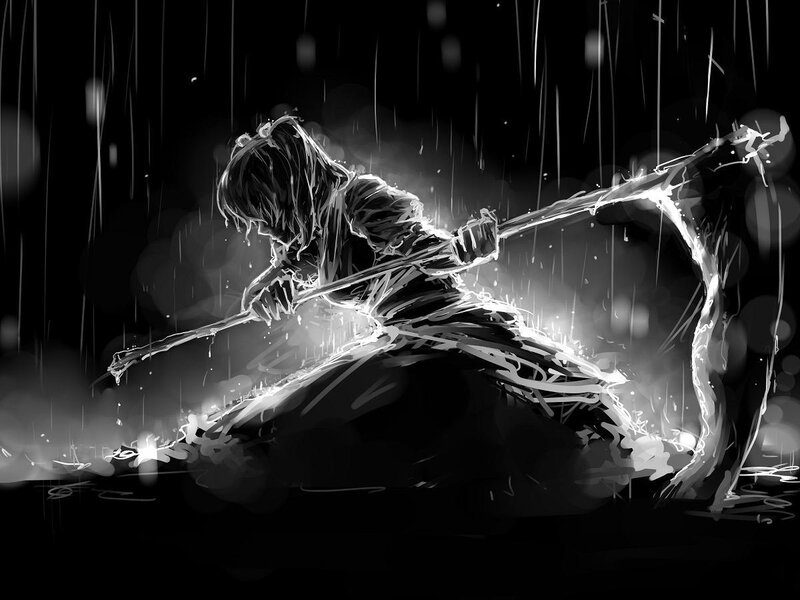 Person Wielding a Sword