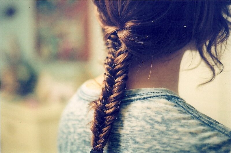 person with a braid