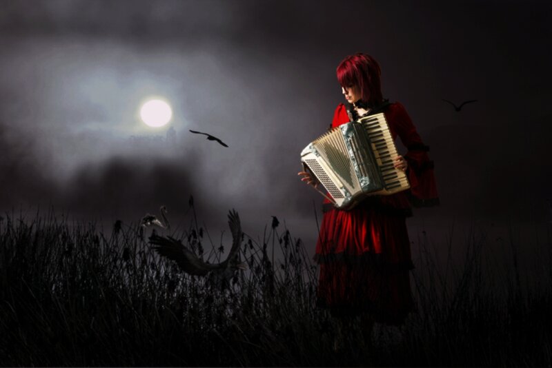 Person with Accordion