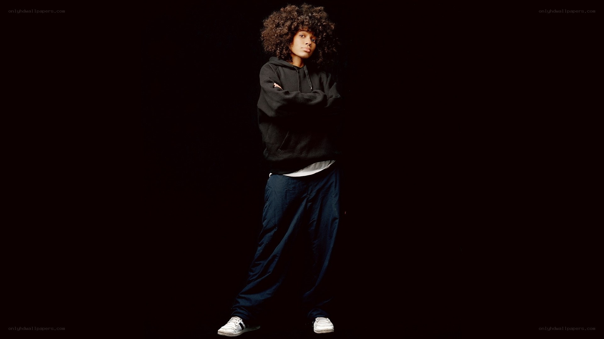 person with afro hairstyle