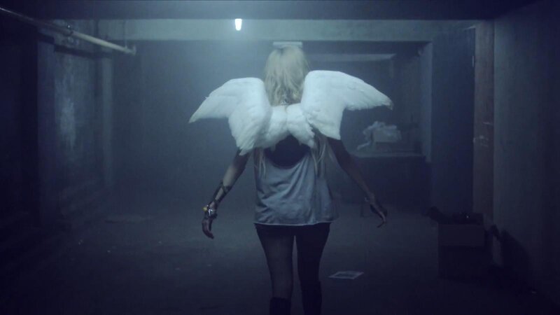 Person with Angel Wings — White, Dark