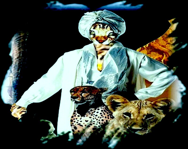 Person with Animal Masks