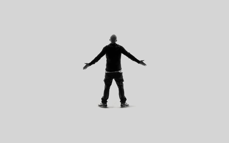 person with arms outstretched