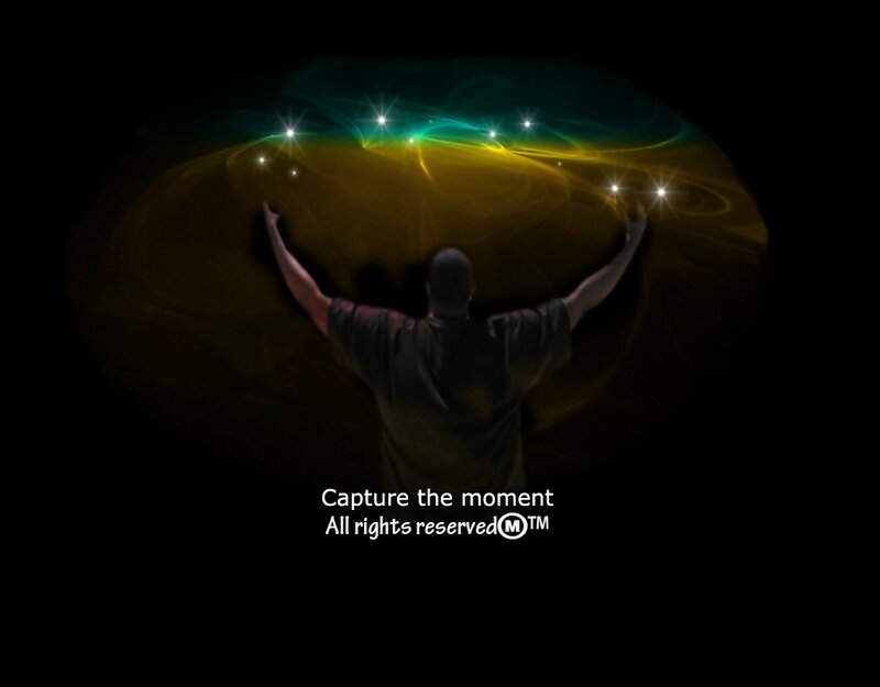 Person with Arms Raised — Black, Dramatic