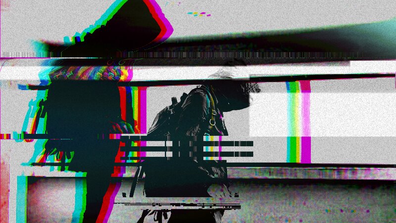 Person with Backpack — Black