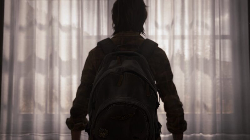 Person with Backpack — Gray