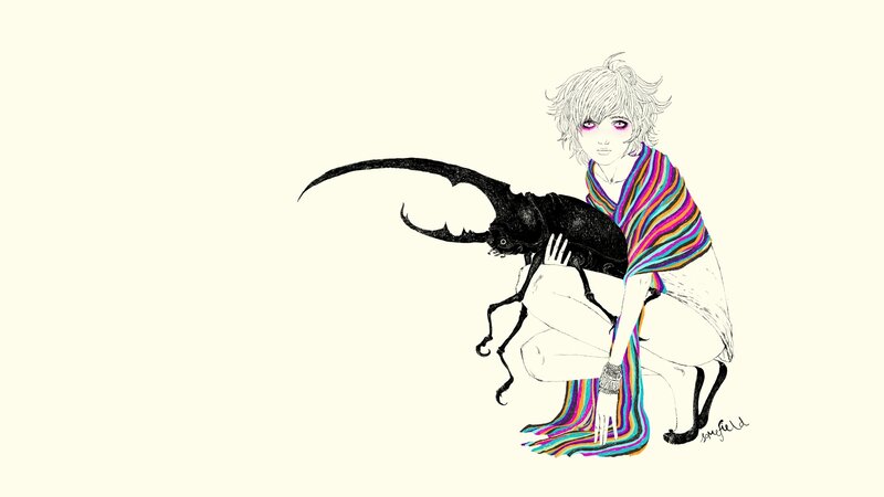 Person with Beetle