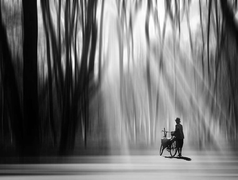 Person with Bicycle
