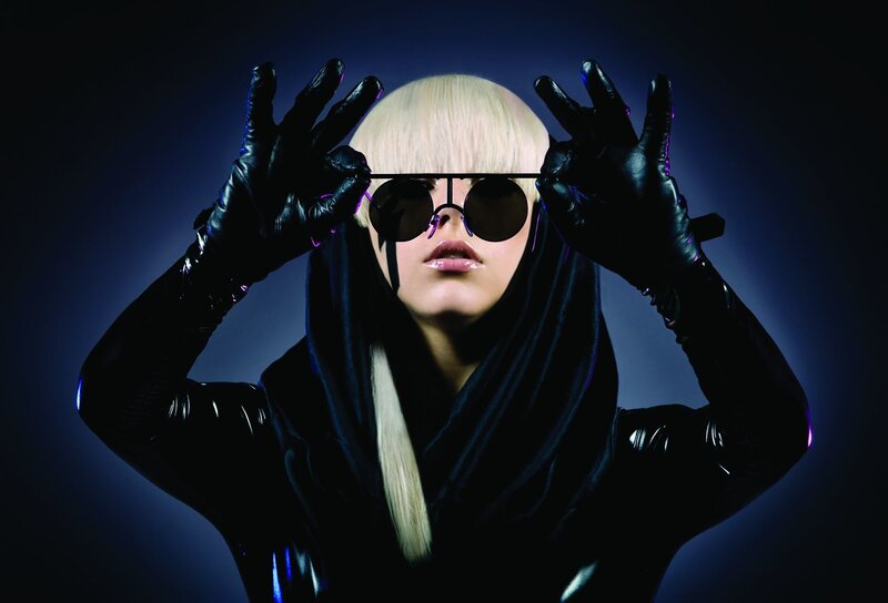 Person with Blonde Hair — Black, Dramatic, Night