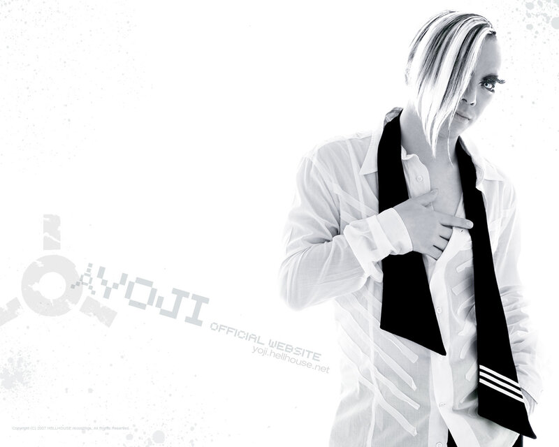 Person with Blonde Hair — Black, Dramatic, Photograph, Shirt