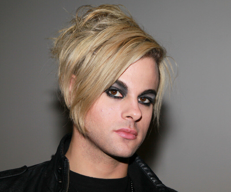 Person with Blonde Hair — Black