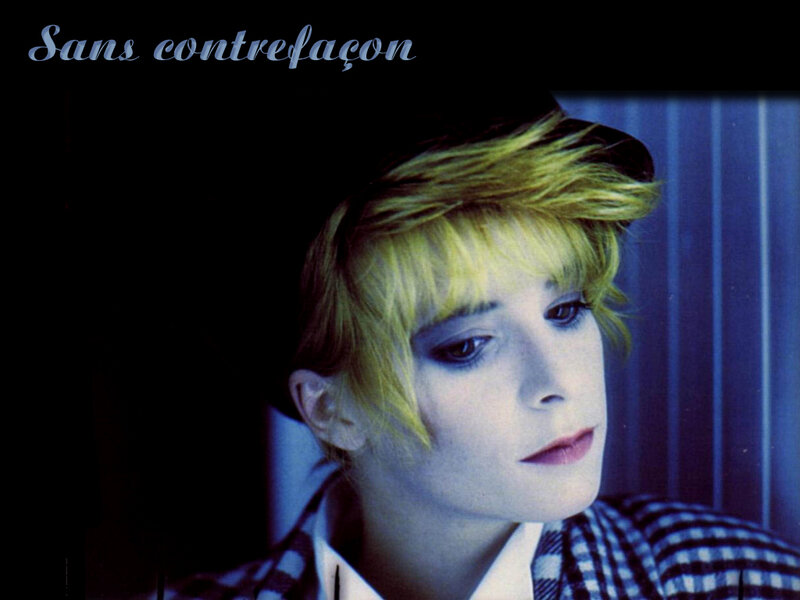 Person with Blonde Hair — Blue, Dramatic