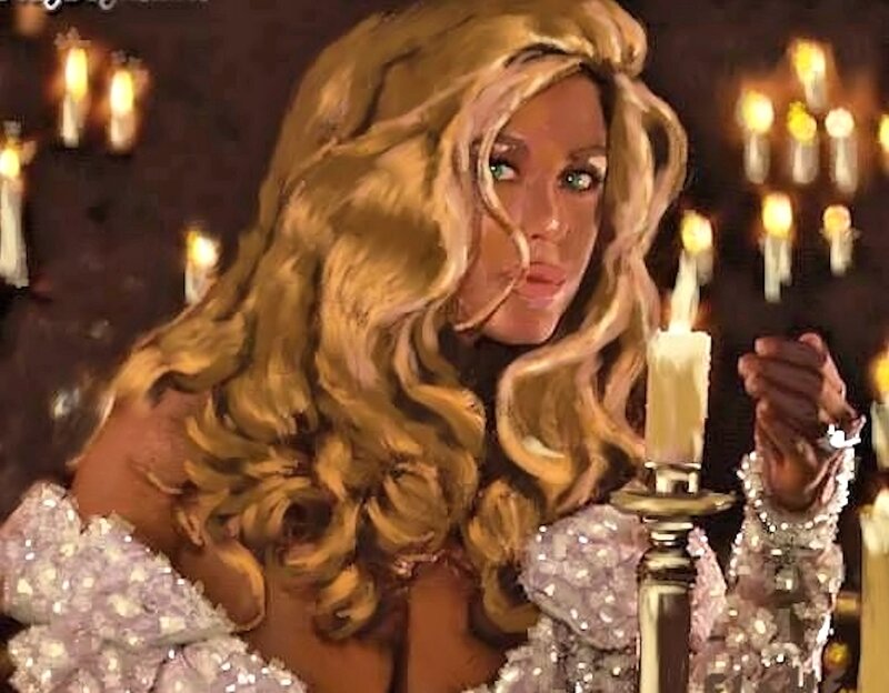Person with Blonde Hair — Gold