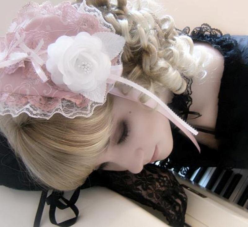 Person with Blonde Hair — Pink
