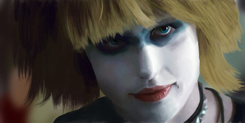 Person with Blonde Hair — White