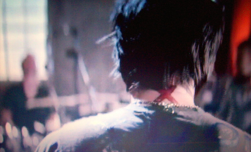 Person with Blood on Neck — Black