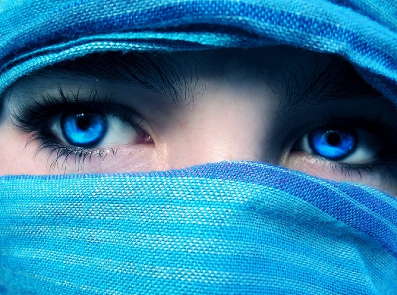 Person with Blue Eyes — Dramatic