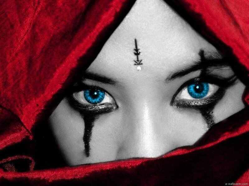 Person with Blue Eyes