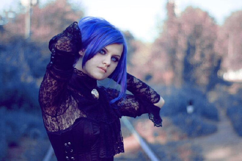 Person with Blue Hair — Dramatic, Autumn
